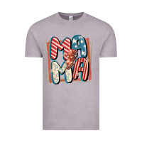 Vintage Zinc 4th of July mama with lightning bolt Vintage Tee - FaDigitalArtStudio