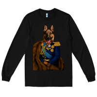 Black Pet Portraits, Custom Pet Portraits, Renaissance Pet Portraits, Custom Long Sleeve Tee - RanaPortraitStore