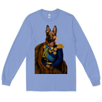 Colony Blue Pet Portraits, Custom Pet Portraits, Renaissance Pet Portraits, Custom Long Sleeve Tee - RanaPortraitStore