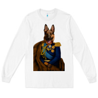 White Pet Portraits, Custom Pet Portraits, Renaissance Pet Portraits, Custom Long Sleeve Tee - RanaPortraitStore