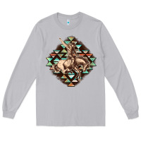 Moon Dust Aztec symbol rodeo Long Sleeve Tee - FaDigitalArtStudio