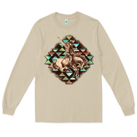Mushroom Aztec symbol rodeo Long Sleeve Tee - FaDigitalArtStudio