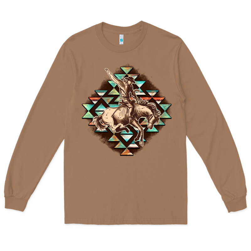Aztec Symbol Rodeo Long Sleeve Tee by FaDigitalArtStudio | Teevron