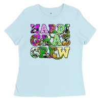 Baby Blue mardi gras crew olivia Ladies Tee - OliviaCreatesArt