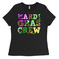 Black mardi gras crew olivia Ladies Tee - OliviaCreatesArt