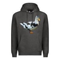 Charcoal Heather Ancona Duck Premium Hoodie - LillyAllenDesigns