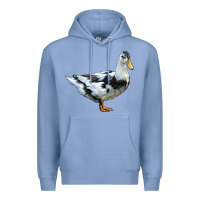 Colony Blue Ancona Duck Premium Hoodie - LillyAllenDesigns
