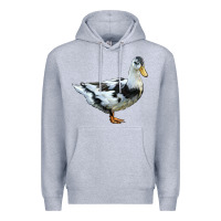 Heather Grey Ancona Duck Premium Hoodie - LillyAllenDesigns