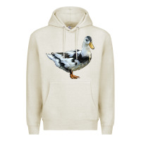 Oatmeal Heather Ancona Duck Premium Hoodie - LillyAllenDesigns
