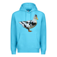 Ocean Blue Ancona Duck Premium Hoodie - LillyAllenDesigns