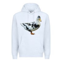 White Ancona Duck Premium Hoodie - LillyAllenDesigns