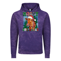 Cloud Purple mooey christmas heifer Vintage Hoodie - FaDigitalArtStudio
