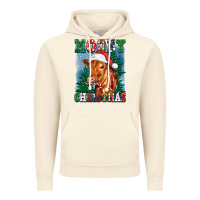 Vintage Artic mooey christmas heifer Vintage Hoodie - FaDigitalArtStudio