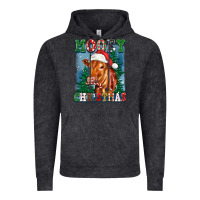 Vintage Black mooey christmas heifer Vintage Hoodie - FaDigitalArtStudio