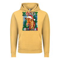 Vintage Mustard mooey christmas heifer Vintage Hoodie - FaDigitalArtStudio