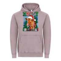 Vintage Zinc mooey christmas heifer Vintage Hoodie - FaDigitalArtStudio