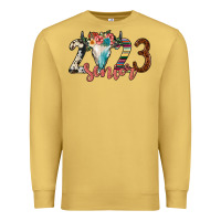 Antique Gold 2023 senior bull skull Premium Sweatshirt - JahusDesignShop