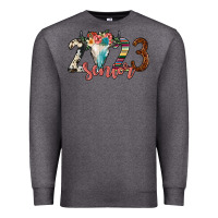 Charcoal Heather 2023 senior bull skull Premium Sweatshirt - JahusDesignShop