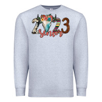 Heather Grey 2023 senior bull skull Premium Sweatshirt - JahusDesignShop