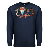 Navy 2023 senior bull skull Premium Sweatshirt - JahusDesignShop