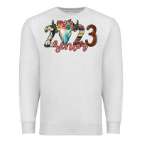 Oatmeal Heather 2023 senior bull skull Premium Sweatshirt - JahusDesignShop