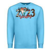 Ocean Blue 2023 senior bull skull Premium Sweatshirt - JahusDesignShop