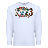 White 2023 senior bull skull Premium Sweatshirt - JahusDesignShop