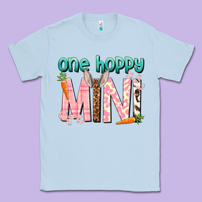 One Hoppy Mini Easter Day Classic Tee Designed By Howdyjamesfarm