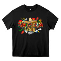 Black cinco de mayo cafeteria lady Heavy Core Tee - CowGirlArtShop