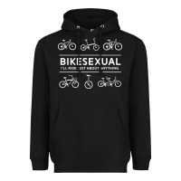 Black bikesexual   cyclist bicycle biking bike cycling t shirt tee gift Heavyweight Hoodie - DesigneFamous