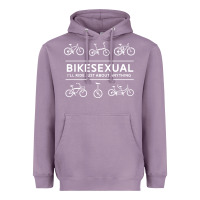 Lavender bikesexual   cyclist bicycle biking bike cycling t shirt tee gift Heavyweight Hoodie - DesigneFamous