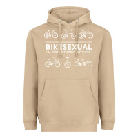 Mushroom bikesexual   cyclist bicycle biking bike cycling t shirt tee gift Heavyweight Hoodie - DesigneFamous