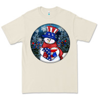 Bone Patriotic snowman ornament 4th of july Premium Tee - HowdyJamesFarm