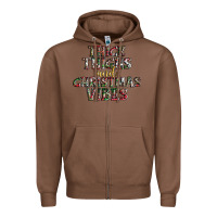 Chestnut thick thighs and Christmas vibes Zipper Hoodie - AdoDesignShop
