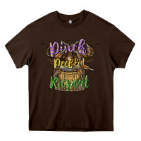 Chocolate Brown pinch peel eat repeat Heavy Core Tee - CowGirlArtShop