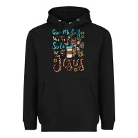Black give me coffee with a side of jesus Heavyweight Hoodie - JahusDesignShop