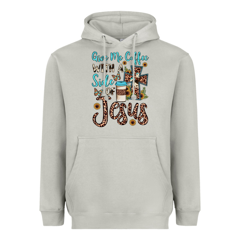Give Me Coffee With A Side Of Jesus Heavyweight Hoodie by JahusDesignShop | Teevron