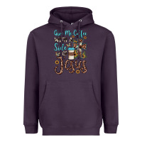 Plum give me coffee with a side of jesus Heavyweight Hoodie - JahusDesignShop