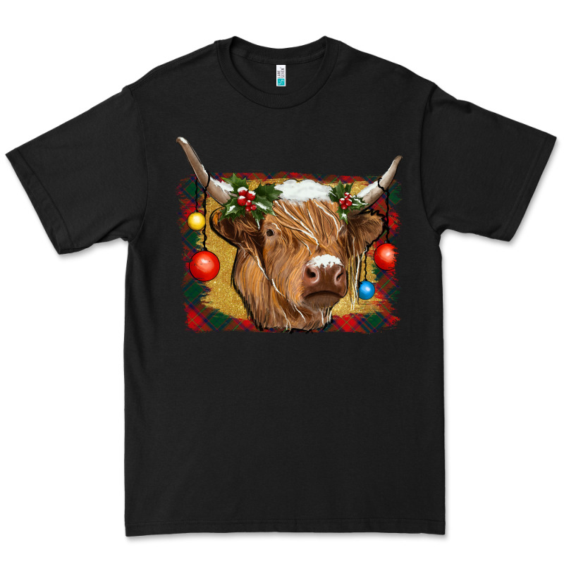 Highland Cow Christmas Premium Tee by RanaPortraitStore | Teevron