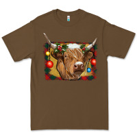 Cacao highland cow christmas Premium Tee - RanaPortraitStore
