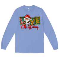 Colony Blue Love Christmas Gnome Santa Long Sleeve Tee - FaDigitalArtStudio