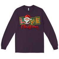 Plum Love Christmas Gnome Santa Long Sleeve Tee - FaDigitalArtStudio