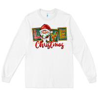 White Love Christmas Gnome Santa Long Sleeve Tee - FaDigitalArtStudio