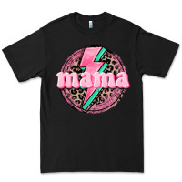 Black Mama leopard background Mother's Day Premium Tee - CowGirlArtShop
