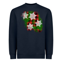 Navy christmas patch Heavyweight Sweatshirt - AdoDesignShop