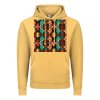 Vintage Mustard native american aztec seamless pattern Vintage Hoodie - BundleAndBundleShop