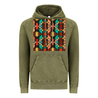Vintage Olive native american aztec seamless pattern Vintage Hoodie - BundleAndBundleShop