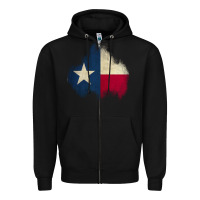 Black texas patch Zipper Hoodie - AdoDesignShop