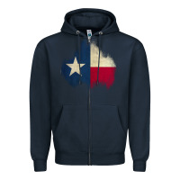Navy texas patch Zipper Hoodie - AdoDesignShop
