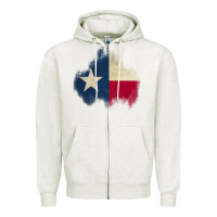 Oatmeal Heather texas patch Zipper Hoodie - AdoDesignShop